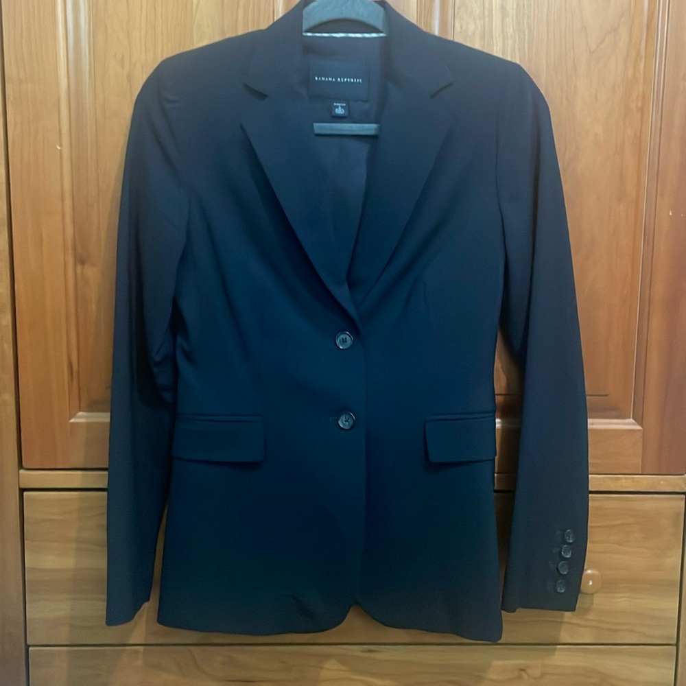 Banana Republic Navy Blazer, Size 0